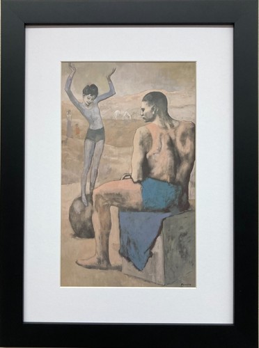 Pablo Picasso "Acrobat on a Ball 1905"  FRAMED Art Print Cubism Museum Spain - Picture 1 of 3
