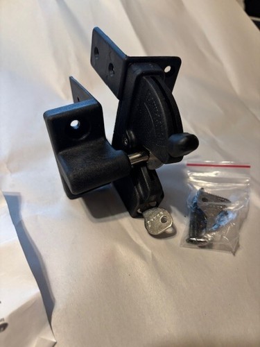 D&D Tech LOKK LATCH Key Lockable Fence Gate Latch, Lock with Keys & Hardware - Picture 3 of 4