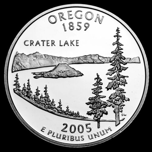 2005-S 25C State Quarter Oregon GDC Proof CN CLAD (I choose)