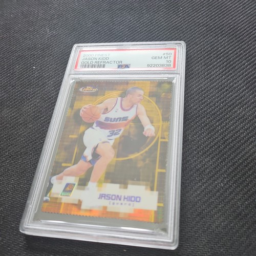 2000 TOPPS FINEST JASON KIDD DIE-CUT GOLD REFRACTOR 46/100 POP 2! - Picture 5 of 6