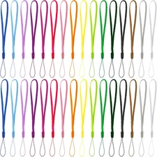 32 Pcs 7 Inch Colorful Hand Wrist Strap Lanyard for USB Keys Flash Drive