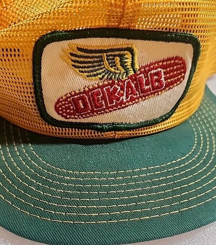 Vintage K-Marke Dekalb Samen Full Mesh Snapback Trucker Mütze Aufnäher Hergestellt in den USA - Bild 1 von 6