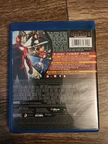 Iron Man 2 (Blu-ray/DVD, 2010, Includes Digital Copy) Bonus Features - Picture 5 of 5