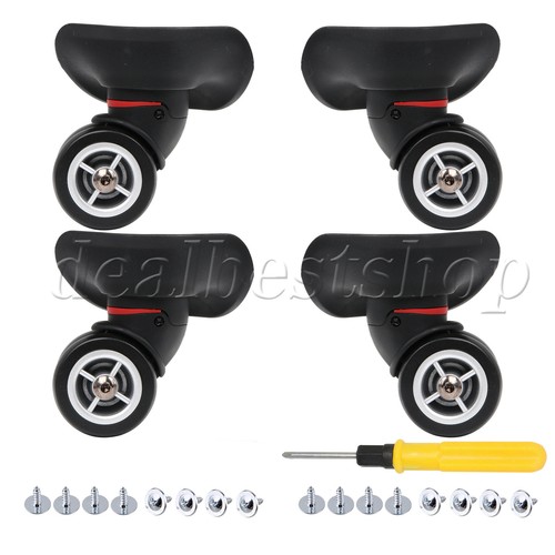 4PCS Luggage Caster W042 Left+Right for Suitcases Repairing Worn Wheels - Picture 7 of 15