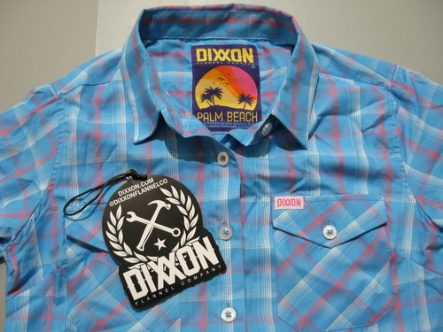 Camicia donna Dixxon Flannel Company media palma spiaggia a quadri nuova - Foto 3 di 6