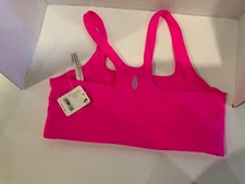 Free People Movement Never Better Square Neck Sports Bra Size S Color Pink NEW