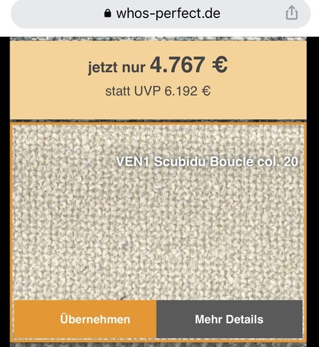 Who's Perfect Ecksofa LED Creme weiss- aktuelles Modell ! (NP 4800) - Bild 10 von 12