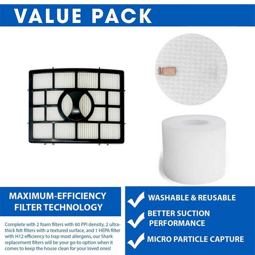 Vacuum Filters Replacement for Shark Rotator Powered Lift-Away AZ1002 AZ1002BRN - Picture 6 of 13