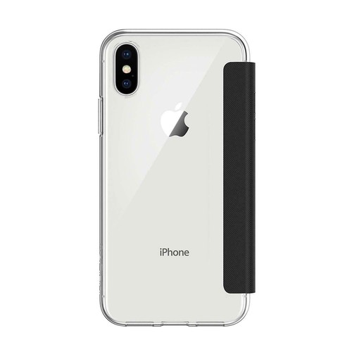 ZAGG IPhone X XS Glass Screen Protector + Incipio Clear Folio Wallet Cover Case - Picture 7 of 11