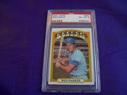 1972 TOPPS #265 WES PARKER (DODGERS) PSA 8 - Picture 1 of 2