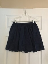 Girls Gap Kids Navy Blue Skirt Embroidered Size 14-16