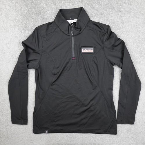Maglione Ganassi Racing Uomo M Nero Manica Lunga 1/4 Zip Performance Marwin Sport - Foto 2 di 10