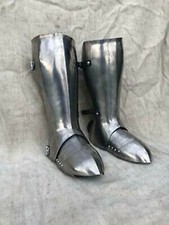 Medieval Larp Armor Pair Of Leg Greaves Knight Armor Leg Protection Sugarloaf
