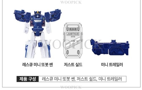 TOBOT 2023 MINI Rescate SSEN Transformador Robot Policía Coche Remolque Coche... - Imagen 8 de 8
