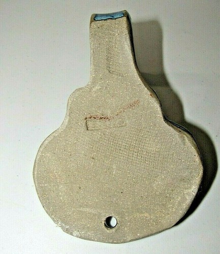 GENE GANDEE BLUE METALLIC CERAMIC SEASHELL CERAMIC WALL HOOK HANGER - Picture 5 of 5