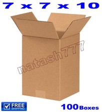 100 - 7x7x10 Cardboard Boxes 32ECT Mailing Packing Shipping Corrugated Carton