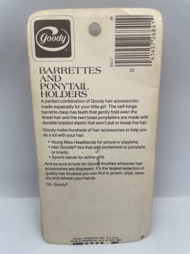 Vintage 1982 Goody Barrettes and Ponytail Holders #5517 NOS - Picture 2 of 8