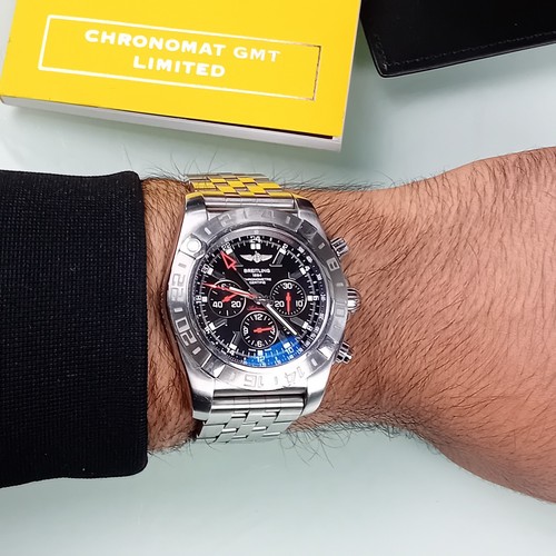 BREITLING CHRONOMAT GMT AB0412 LIMITED EDITION AUTOMATIC WATCH - Picture 9 of 21