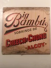 Cheech & Chong “Big Bambu” 1972 comedy record LP first press SP 77014 NO PAPER