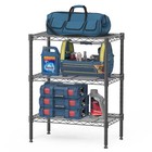 3-Tier Storage Shelves, Adjustable Wire Shelving Unit for Living Room, Bedroom