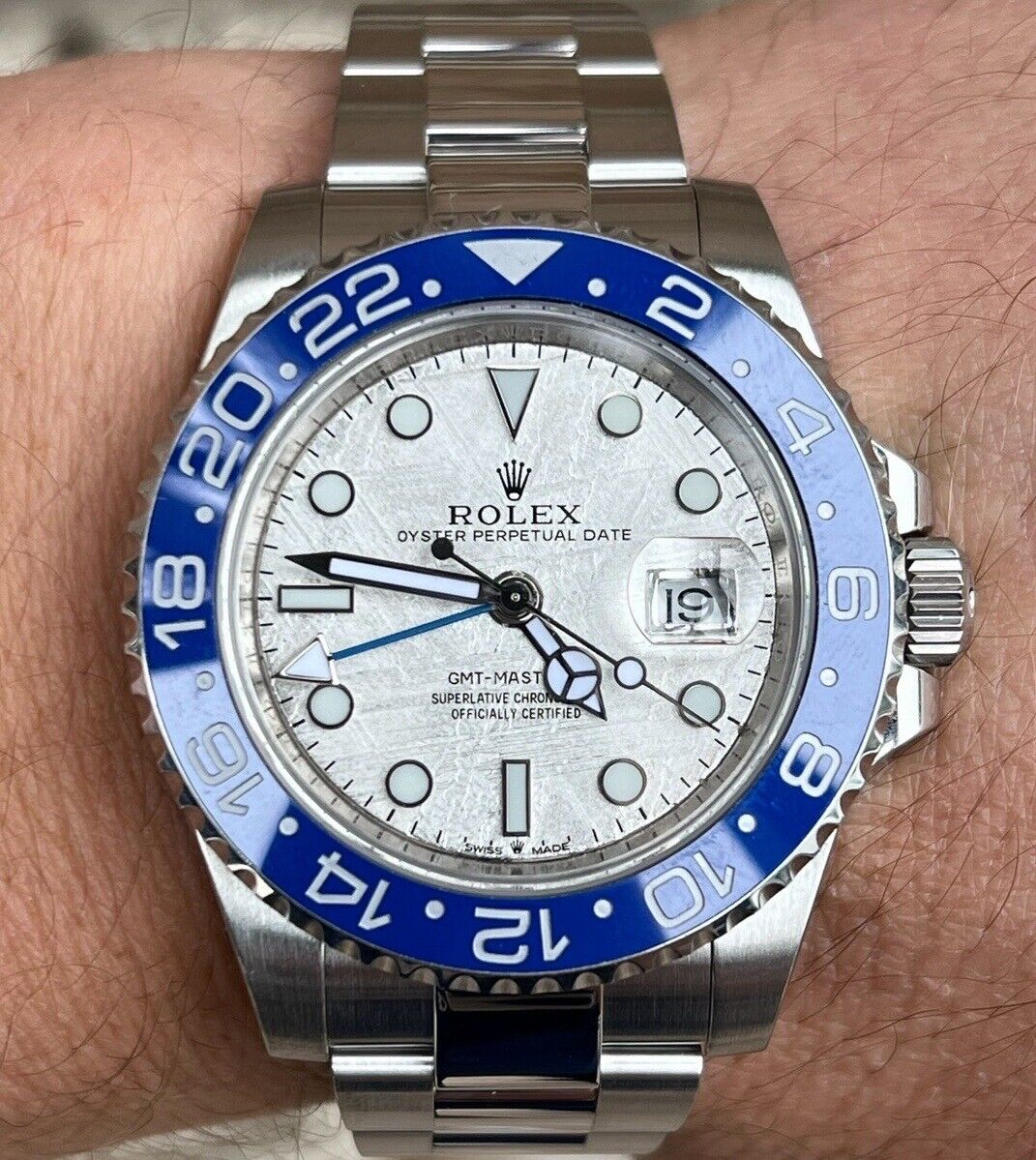 Rolex 40mm GMT Master II 116710 Meteorite Dial 126719BLRO Rolex 40mm GMT Master II 116710 Meteorite Dial 126719BLRO