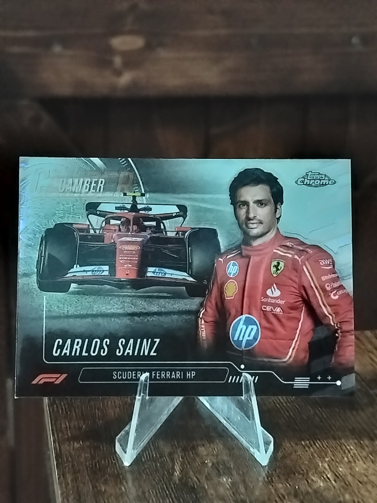 2024 Topps Chrome Formula 1 F1 Carlos Sainz Camber #CAM-2