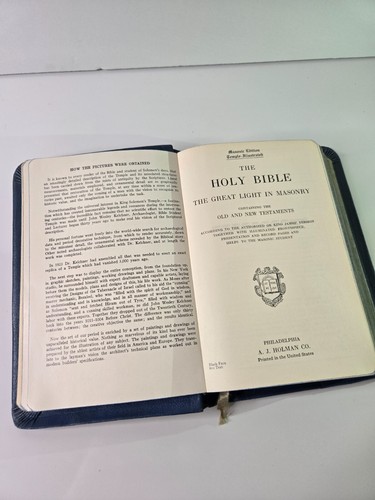 Sacra Bibbia Edizione Massonica - Foto 10 di 23