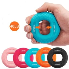 40-80LB Strength Hand Grip Ring; Muscle Power Training Silicone Ring; Fitness Bo