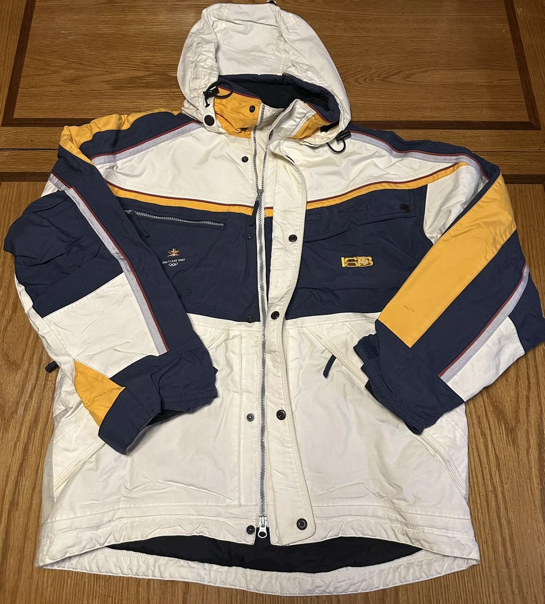 Veste En Cuir Vintage Des JO D'hiver Salt Lake 2002 - Équipe Du Mexique, Taille M - Pièce Collector Y2K Années 2000