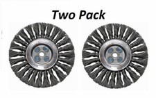 4-1/2” KNOTTED WIRE WHEEL Coarse Brush for angle grinders straight grinder 2 PK