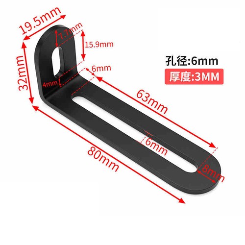 Corner Braces Brackets Right Angle L Shape Stainless Steel Black Bracket New - Picture 17 of 18