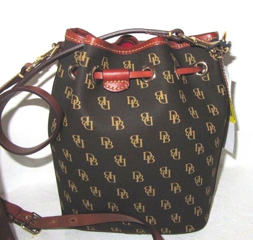 Dooney & Bourke New Brown Gretta Small Drawstring Crossbody Shoulder Bag NWT$218 - Picture 5 of 9