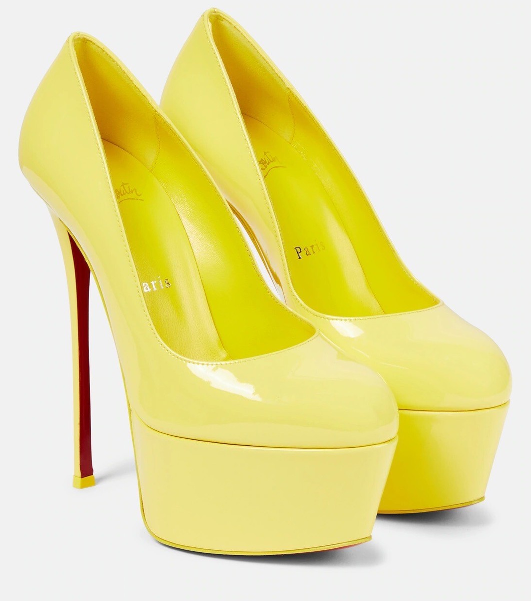 CHRISTIAN LOUBOUTIN Dolly Alta patent leather platform pumps CHRISTIAN LOUBOUTIN Dolly Alta patent leather platform pumps
