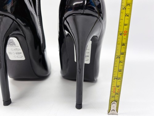 ASOS Carly Black Patent Womens Knee High Boots - Size UK 3 - NEW - RRP = £60.00 - Picture 5 of 11