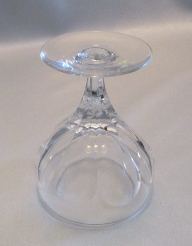 Pair Thomas Webb England Royal Yacht Champagne/Sherbet Crystal Eight Panels H.B. - Picture 7 of 11