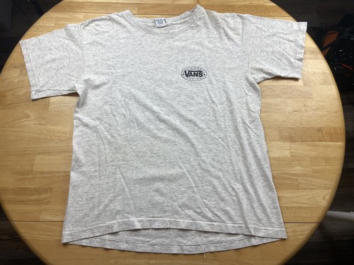 Vintage Vans Rubber Co Logo T-shirt Made in USA Skate Surf California Native