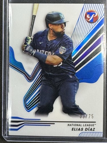 Elias Diaz 2024 Topps Pristine 33/75 Blue Parallel 285 Colorado Rockies - Bild 1 von 2