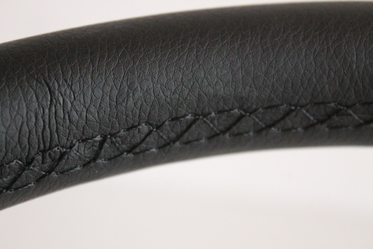 Deep Dish Full Black Leather Steering Wheel – Fits BMW E38 E39 E46 Z3 (1999-2005) – 350mm, 1-Year Warranty