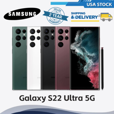 NEW SEALED SAMSUNG GALAXY S22 ULTRA 5G FULLY UNLOCKED ALL MEMORY 2 YEAR WARRANTY