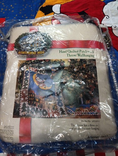 Vintage Hawthorne Hill Christmas Quilt, Santa Claus Ho Ho, Nwt, Wall Hanging - Picture 3 of 5