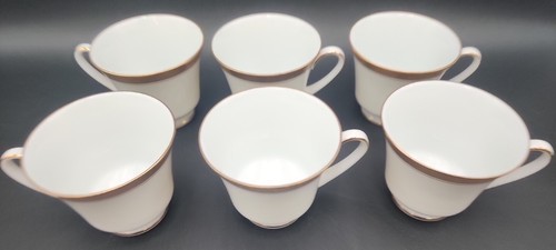 6-Legendary By Noritake Crestwood Gold 4167 Coffee/Tea Cups - Picture 14 of 17