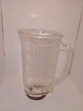 Vintage Waring Blender Thick Ribbed Glass Pitcher 40 oz 5 Cup for Nova ll Series