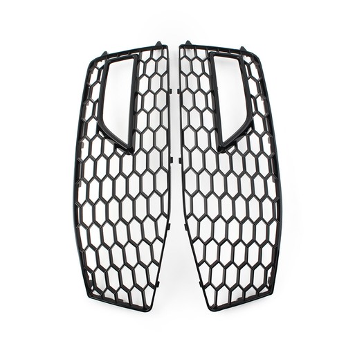 Honeycomb Mesh Front Bumper Fog Light Grill Cover For Audi A4 B8.5 S4 RS4 - Foto 6 di 11
