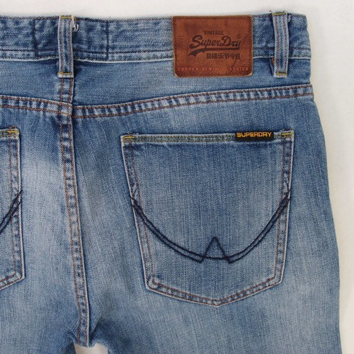 Blue Jeans Slim Straight W32 L28 Mens Superdry Officer xzq8IPZ