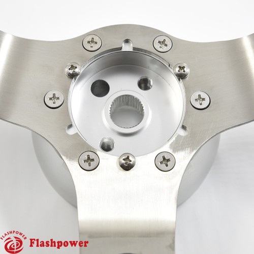15" Flashpower GM Classic Leather Steering Wheel Original Restoration Muscle Car - Foto 2 di 4