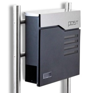 freistehender Design Standbriefkasten 16772 Briefkastenanlage Graphit