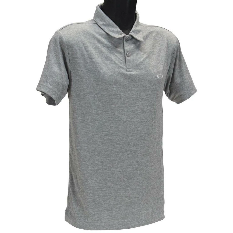 Oakley Galaxy Polo Mens Size L Large Grey New Granite Heather Golf Tee Shirt - image 3 of 4