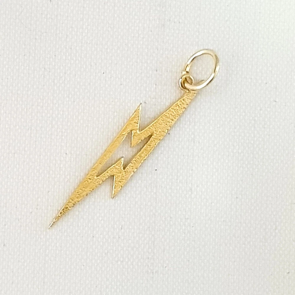 14k lightning bolt pendant deals