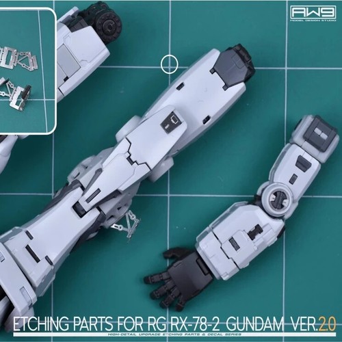 MADWORKS S65 Metal Etching Parts with Decal for RG RX-78-2 Ver2.0 Add-on-Part - Picture 5 of 16