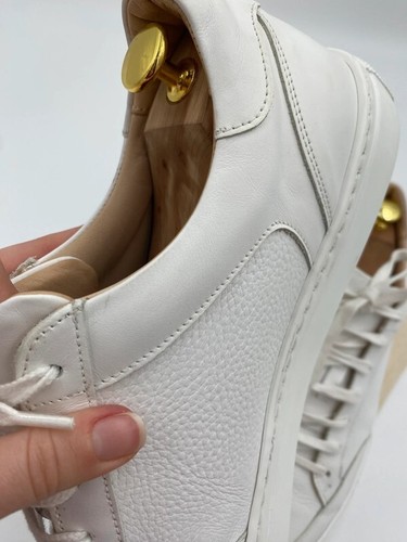 Herren Suitsupply Weiß Sneaker Gemasert Kalbsleder Größe EU45 UK11 US12 - Bild 11 von 15